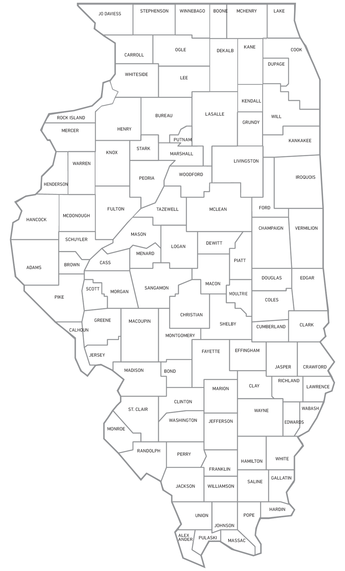 IL map with counties